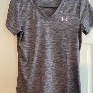 Under Armour Gray Fitted Short Sleeve T-Shirt